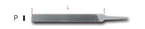 1718D6/P Lapos nagyoló reszelő markolat nélkül - Beta - 017180125