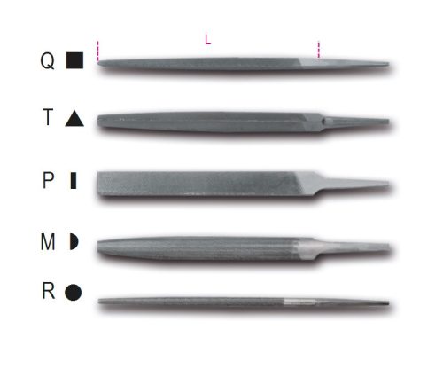 1718D8/Q Szögletes nagyoló reszelő markolat nélkül - Beta - 017180131