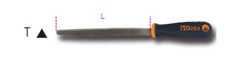 1719BMA10/T Háromszög egyengető reszelő markolattal - Beta - 017190073