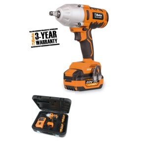   1984/K600 Irányváltós ütvecsavarbehajtó, 20 V, szénkefe nélküli motor, 1/2" csatlakozó - 600 Nm - Beta - 019840060