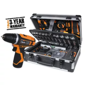   BW 2056E 12V/19P Worker 147 darabos szerszámkészlet és 12V fúrócsavarozó táskában - Beta - 020566032