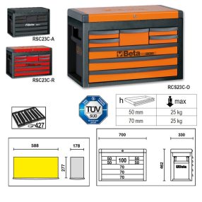 RSC23C-R-8 FIÓKOS SZERSZÁMOS LÁDA - Beta - 023003013