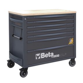 RSC24AXLP/7-A 7 fiókos szerszámkocsi fa munkalappal és borulásgátló rendszerrel, hosszú modell - Beta - 024004577   RSC24AXLP/7-A 7 fiókos szerszámkocsi fa munkalappal és borulásgátló rendszerrel, hosszú modell - Beta - 024004577