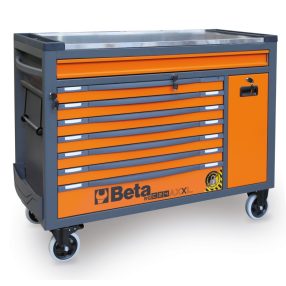 RSC24AXXL-A 8 fiókos szerszámkocsi fa munkalappal és borulásgátló rendszerrel, hosszú modell - Beta - 024004787   RSC24AXXL-A 8 fiókos szerszámkocsi fa munkalappal és borulásgátló rendszerrel, hosszú modell - Beta - 024004787