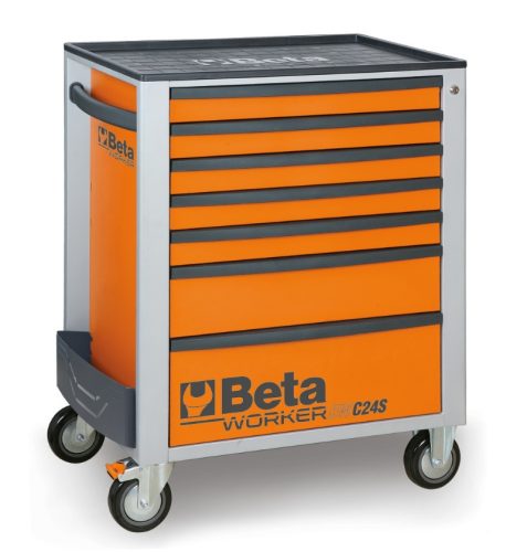 BW 2400S-R7/E-M Worker 7 fiókos szerszámkocsi 309 darabos szerszámkészlettel - Beta - 024006226