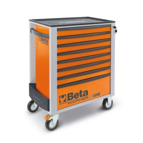   BW 2400S-O8/E-L Worker 8 fiókos szerszámkocsi 398 darabos szerszámkészlettel - Beta - 024006241