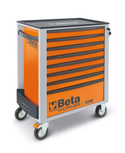 BW 2400S-R8/E-L Worker 8 fiókos szerszámkocsi 398 darabos szerszámkészlettel - Beta - 024006243