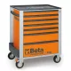 BW 2400S-O7/E-S Worker 7 fiókos szerszámkocsi 240 darabos szerszámkészlettel, narancs - Beta - 024006321