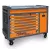 BW RSC24AXXL/O Worker 8 fiókos szerszámkocsi borulásgátló rendszerrel, hosszú modell 1061 darabos szerszámkészlettel, narancs - Beta - 024006381
