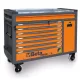 BW RSC24AXXL/O Worker 8 fiókos szerszámkocsi borulásgátló rendszerrel, hosszú modell 1061 darabos szerszámkészlettel, narancs - Beta - 024006381