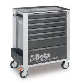   BW 2400S-G7/AUTO Worker 7 fiókos szerszámkocsi 262 darabos szerszámkészlettel, szürke - Beta - 024006852