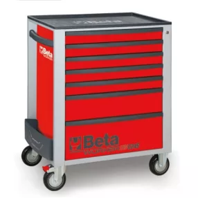   BW 2400S-R7/AUTO Worker 7 fiókos szerszámkocsi 262 darabos szerszámkészlettel, piros - Beta - 024006853