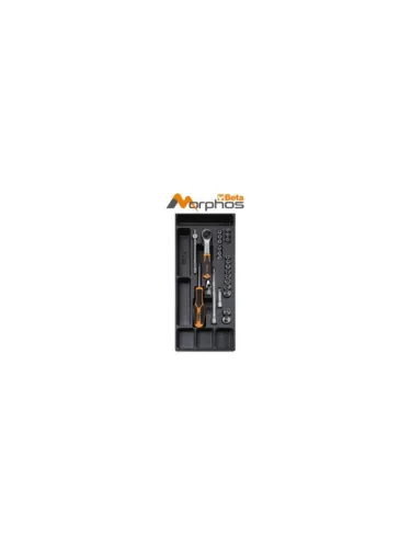 T91MH ABS szerszámtálca 1/4" dugókulcs, bit és tartozék készlet 25db-os - Beta - 024240098
