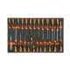 M195 Habszivacs tálca BetaGrip csavarhúzókkal hasított fejű, Phillips® és Torx® csavarokhoz - Beta - 024500195