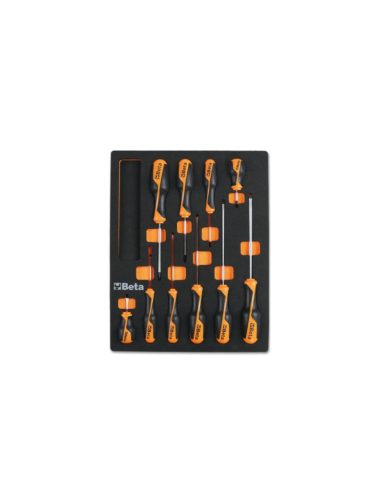 M209 Habszivacs tálca BetaGrip csavarhúzókkal hasított fejű és Phillips® csavarokhoz - Beta - 024500209