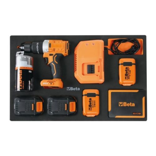 M320 EVA hab tálca 20V-os ütvefúróval és tartozékokkal - Beta - 024500320