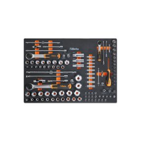   MM105 Habszivacs tálca 1/4"-os, 3/8"-os és 1/2"-os dugókulccsal - Beta - 024580105