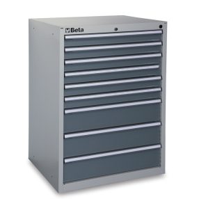   C35/9GM 9 fiókos, ipari, rögzített szerszámszekrény - Beta - 035000192