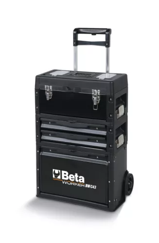 BW 4300E/21 Worker 3 modulos szerszámkocsi 212 darabos szerszámkészlettel általános karbantartáshoz - Beta - 043006301