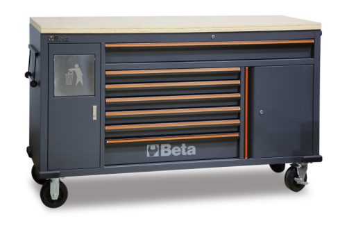 C45PRO MWS/W 7 fiókos szerszámkocsi beépített hulladéktartóval - Beta - 045000191