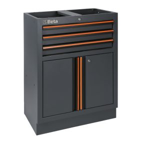   C45PRO M3A 3 fiókos, 2 ajtós rögzített modul a C45PRO műhelyberendezés összeállításhoz - Beta - 045000231