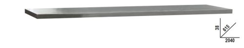 C45PRO 2.0 PXE/3-2,0MT C45PRO 2.0 rozsdamentes acéllal fedett MDF munkalap, 2040 mm x 615 mm - Beta - 045002140