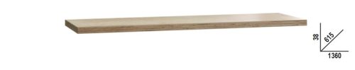 C45PRO 2.0 PWE/2-1,3MT C45PRO 2.0 rétegelt fa munkalap, 1360 mm x 615 mm - Beta - 045002143