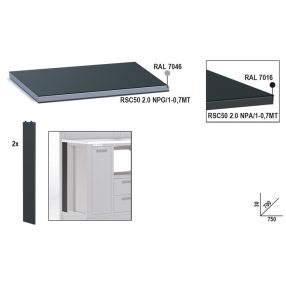 RSC50 2.0 NPA/1-0,7MT Fémlemez munkalap, 0,75 m széles, munkapadhoz, az RSC50 2.0 műhelyberendezés összeállításhoz - Beta - 050001117   RSC50 2.0 NPA/1-0,7MT Fémlemez munkalap, 0,75 m széles, munkapadhoz, az RSC50 2.0 műhelyberendezés összeállításhoz - Beta - 050001117