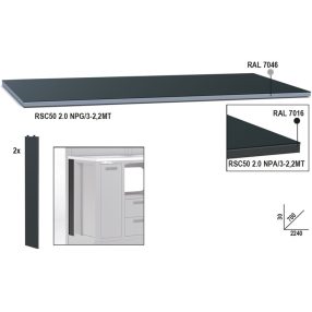 RSC50 2.0 NPA/2-2,2MT Fémlemez munkalap, 2,2 m széles, munkapadhoz, az RSC50 2.0 műhelyberendezés összeállításhoz - Beta - 050001132   RSC50 2.0 NPA/2-2,2MT Fémlemez munkalap, 2,2 m széles, munkapadhoz, az RSC50 2.0 műhelyberendezés összeállításhoz - Beta - 050001132