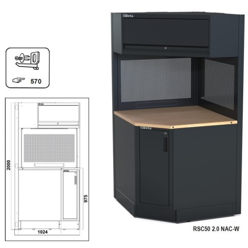 RSC50 2.0 NAC-W Önálló teljes sarok az RSC50 2.0 műhelyberendezés összeállításhoz - Beta - 050001327