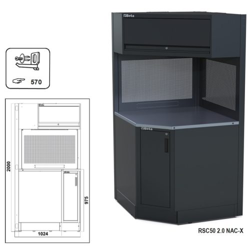 RSC50 2.0 NAC-X Önálló teljes sarok az RSC50 2.0 műhelyberendezés összeállításhoz - Beta - 050001328