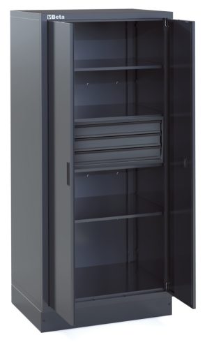 RSC50 2.0 A2/3C 3 fiókos, kétajtós lemez szerszámszekrény RSC50 2.0 műhelyberendezés összeállításhoz - Beta - 050001413