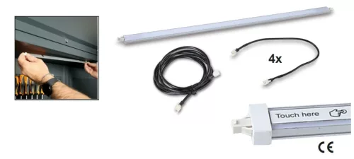 5000 RSC50 2.0/PLEDC-ST Alumínium profil LED szalaggal és SOFT TOUCH kapcsolóval RSC50-hez - Beta - 050001713
