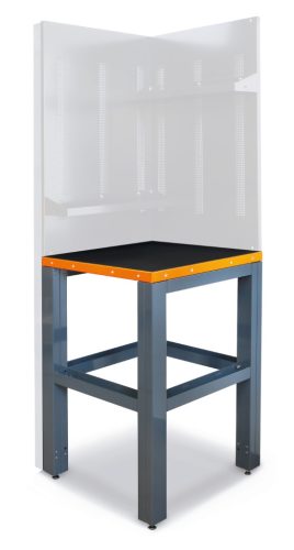 C55KAI Sarok munkalap műhelyberendezés összeállításhoz, 700x700 méret lábakkal - Beta - 055000365
