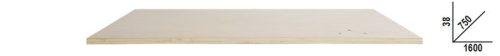 C58PLT-W 1,6 Rétegelt fa munkalap (1600x750 mm) a C58BC moduláris munkapadokhoz - Beta - 058000641