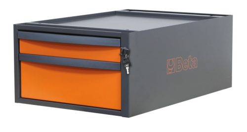 C58CS/O 2C 2 fiókos, 257 mm magas szerszámtároló a C58BC moduláris munkapadokhoz - Beta - 058000672