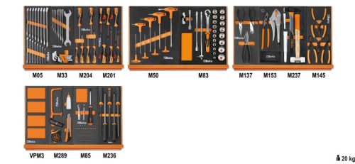 5904VU/2M 144 darabos szerszámkészlet habszivacs tálcában - Beta - 059041212