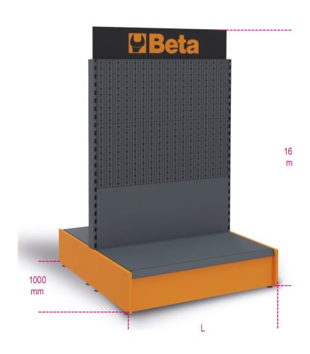 C64G Ruházat és lábbeli bemutatóállvány, üres - Beta - 064000051