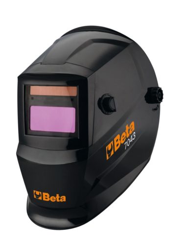 7043LCD Hegesztőpajzs automatikus sötétedéssel, ívhegesztéshez; MIG/MAG, TIG és plazmahegesztéshez, napelemes tápegység - Beta - 070430001