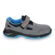 7201BP 38 Basic Plus fémmentes tépőzáras hasítottbőr munkaszandál, szürke - Beta - 072010638
