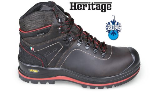 7294 HMC Heavy Duty Mérsékelten vízálló, faggyúzott full-grain bőr bokacipő nagyteljesítményű VIBRAM® járófelülettel, kopásálló betéttel a saroknál, és poliuretán orrvédővel 48 - Beta - 072940748