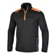 7563N XL Top Line rácsos mikropolár pulóver rövid cipzárral, fekete - Beta - 075630004