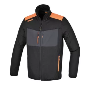   7564N XL Szellőző elasztikus polárdzseki, hosszúcipzáras, sokzsebes, fekete - Beta - 075640004