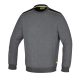 7642G/XXL Kerek nyakú, hosszú ujjú felső, 240 g/m2,60% pamut, 40% poliészter,melange szürke – fekete betétekkel - Beta - 076420005