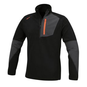7654N XXL-MIKROPOLÁR PULÓVER, FEKETE - Beta - 076540005