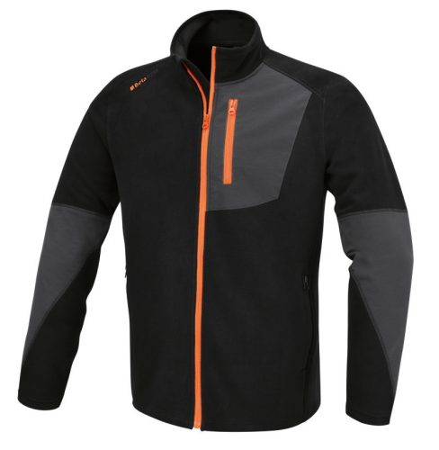 7657N XXXL-MIKROPOLÁR PULÓVER, FEKETE - Beta - 076570006