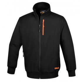   7664N Hosszú ujjú felső, hosszú cipzáras, fekete, XXL - Beta - 076640005