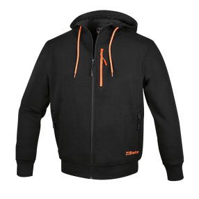   7665N Hosszú ujjú felső, hosszú cipzáras, fekete, XS - Beta - 076650000