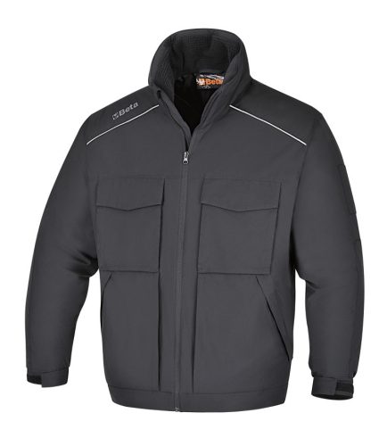 7750N/XXXL Bomber munkadzseki, sokzsebes,100% poliészter, 100% poliészter vattázás,120 g/m2, fekete - Beta - 077500006