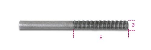 8004ND M12 Jobbmenetes feszítő szár, fekete - Beta - 080040012
